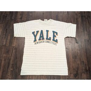 Vintage 90s Yale Bulldogs Mens Medium NCAA College Oversized USA Gear for Sports